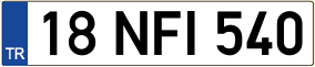 Truck License Plate